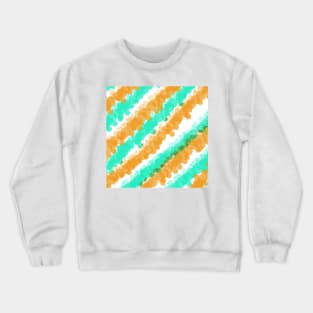 Mint & Orange Bright Splatter Crewneck Sweatshirt